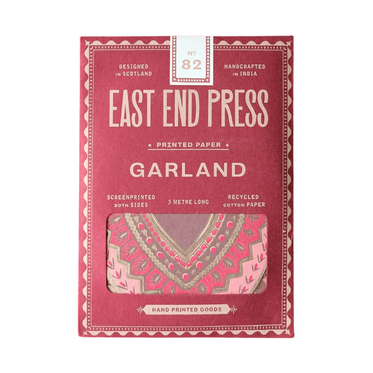 GUIRLANDE COUSUE MILAGRO ROSE - EAST END PRESS