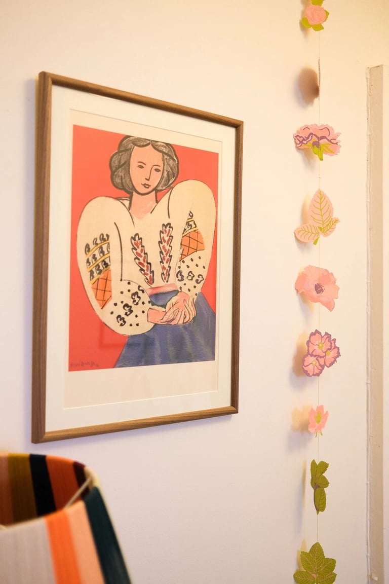 GUIRLANDE VERTICALE COUSUE ROSE - EAST END PRESS Image 7