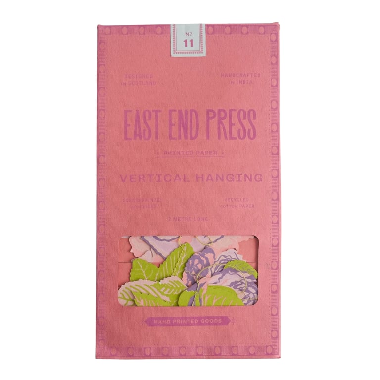 GUIRLANDE VERTICALE COUSUE ROSE - EAST END PRESS Image 3