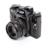 Image 3 of Zenit 12xp 35mm SLR Film Camera with 58mm F2 MC Helios 44M-4 lens TESTED #2445