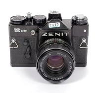Image 1 of Zenit 12xp 35mm SLR Film Camera with 58mm F2 MC Helios 44M-4 lens TESTED #2445