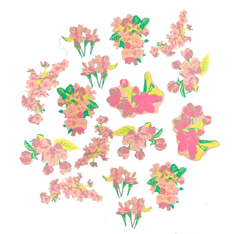 GUIRLANDE COUSUE BLOSSOM - EAST END PRESS
