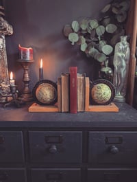 Image 1 of Globe book ends 