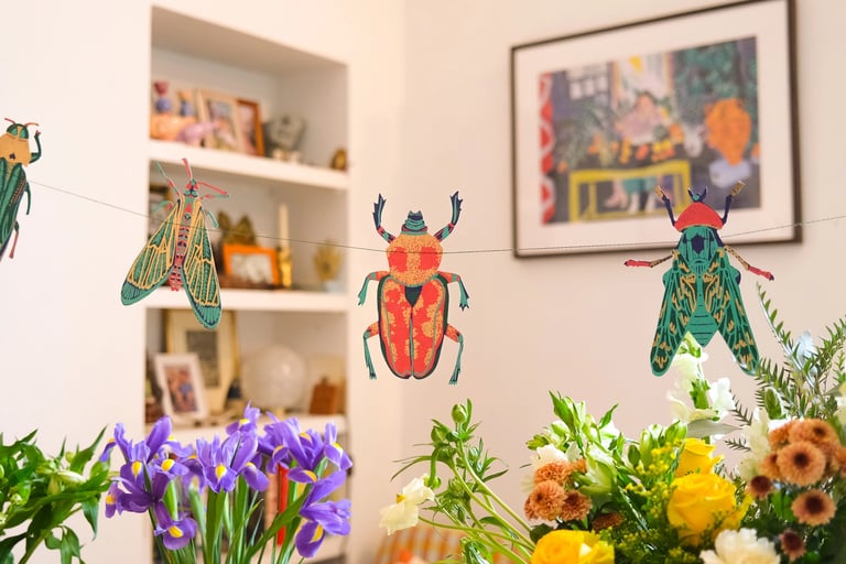 GUIRLANDE COUSUE INSECTES - EAST END PRESS Image 2