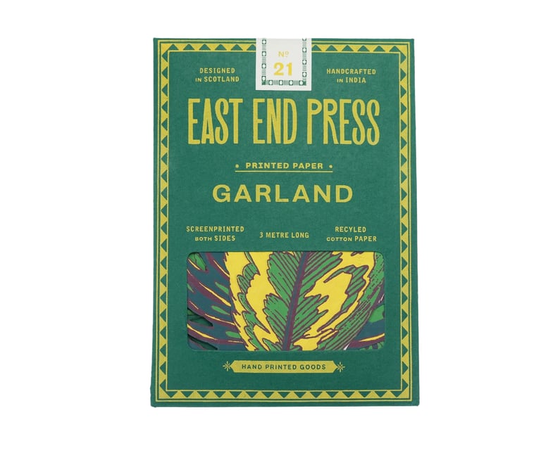 GUIRLANDE COUSUE FEUILLES - EAST END PRESS Image 3