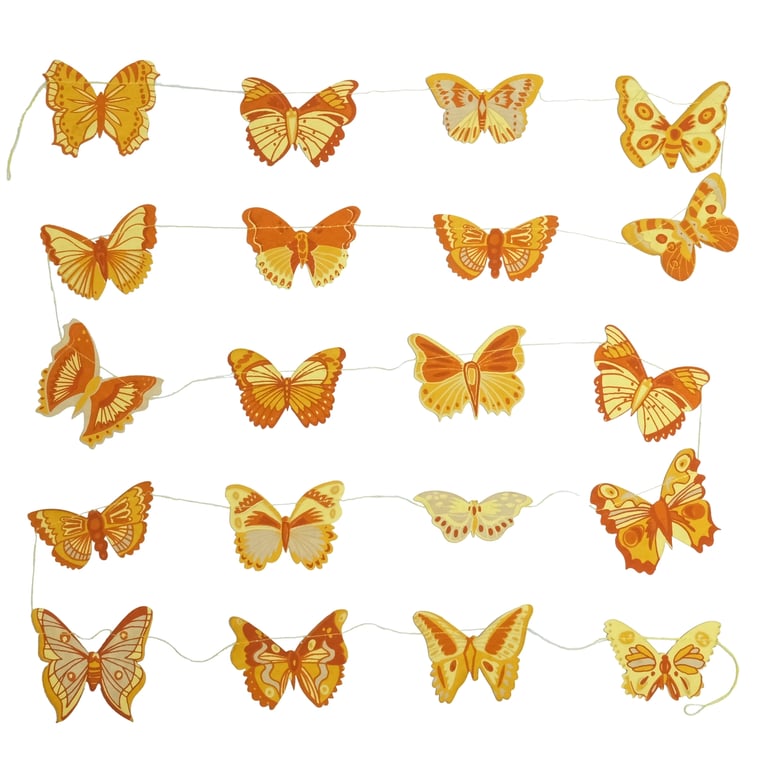 GUIRLANDE COUSUE PAPILLONS - EAST END PRESS
