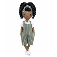 Image 1 of Cerie Handmade Linen Tea Party Doll  (PREORDER ITEM - SHIP DATE ON OR BEFORE JUNE 30TH, 2026)