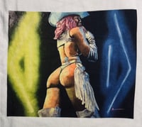 Image 3 of White “Neon Cowgirl” Hoodie