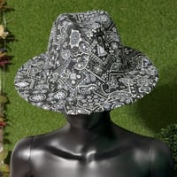 Image 1 of Dirty Diana Fedora with Black Bandana Paisley print