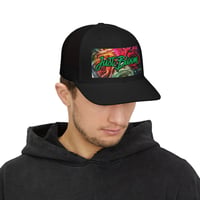 Image 3 of Just Bloom - Floral Snapback Trucker Cap