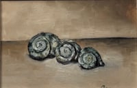 Image 2 of Triple Shell 4 - Original Oil Painting, 7” x 5”