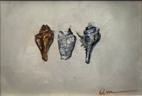 Image 2 of Triple Shell 1 - Original Oil Painting, 7” x 5”