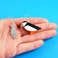 Image 4 of Puffin Earrings