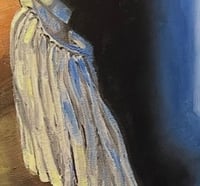 Image 3 of Neon Cowgirl - Original Oil Painting, 16” x 20”