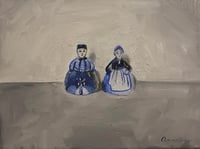 Image 2 of The Abernathy’s - Original Oil Painting, 12” x 9”