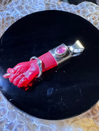 Image 5 of Red mano figa with ouroboros bangle 