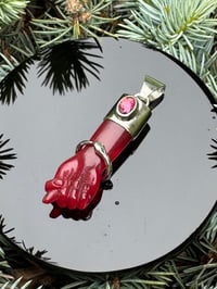 Image 9 of Red mano figa with ouroboros bangle 