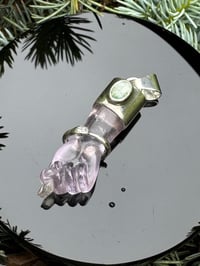Image 6 of Amethyst mano figa with ouroboros bangle