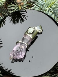 Image 7 of Amethyst mano figa with ouroboros bangle