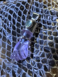 Image 10 of Amethyst mano figa with ouroboros bangle