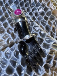 Image 4 of Black mano figa with ouroboros bangle