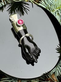 Image 2 of Black mano figa with ouroboros bangle