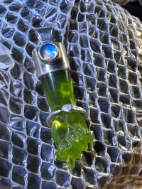 Image 19 of Green mano figa with ouroboros bangle