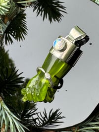Image 10 of Green mano figa with ouroboros bangle