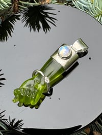 Image 11 of Green mano figa with ouroboros bangle