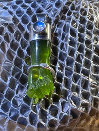 Image 13 of Green mano figa with ouroboros bangle
