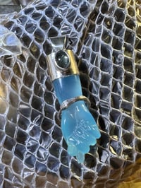 Image 16 of Blue mano figa with ouroboros bangle 