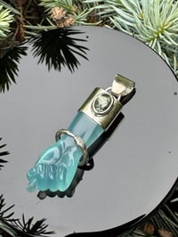 Image 4 of Blue mano figa with ouroboros bangle 