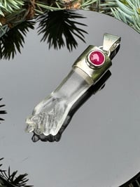 Image 6 of Quartz and ruby mano figa 
