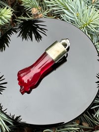 Image 11 of Red chalcedony and tourmaline mano figa 