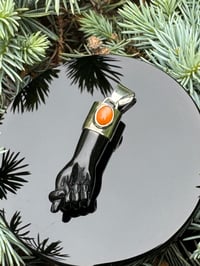 Image 5 of Black chalcedony and moonstone mano figa 