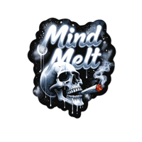 💀 MIND MELT – 3" Premium Die Cut Sticker