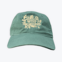 Image 1 of Green Flower Logo Hat
