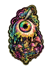 👁 THIRD EYE BURN – 3" Premium Die Cut Sticker