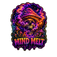 💀 MIND MELT WONDER– 3" Premium Die Cut Sticker