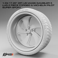 Image 2 of 17-20” US mags & Michelin Pilots
