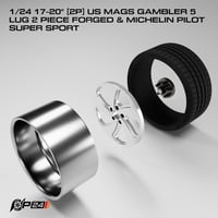 Image 3 of 17-20” US mags & Michelin Pilots