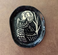 Owl Stoneware Dish