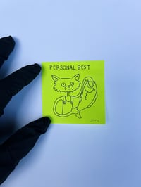personal best | 3 x 3 post it