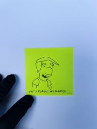 sh!t i forgot my glasses| 3 x 3 post it