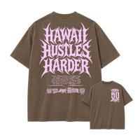 Hawaii Hustles Harder Pink/Brown