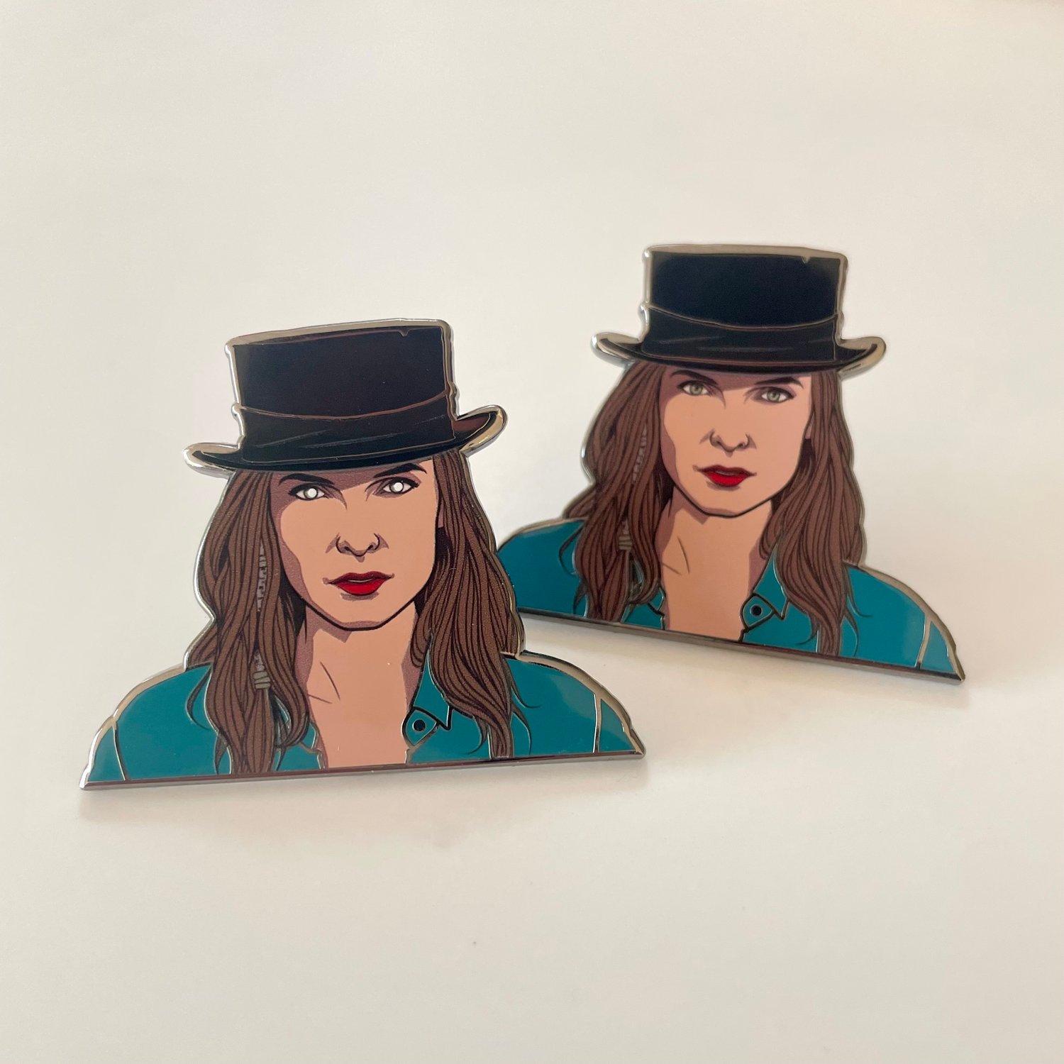 Rose the Hat hard enamel pin badge