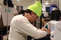 Image 2 of Safety Green Embroidered Recess Beanie