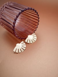 Image 3 of Grandes Boucles d'Oreilles Clous TOPAZZA