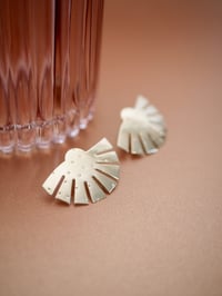 Image 2 of Grandes Boucles d'Oreilles Clous TOPAZZA