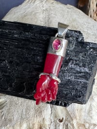 Image 11 of Red mano figa with ouroboros bangle 